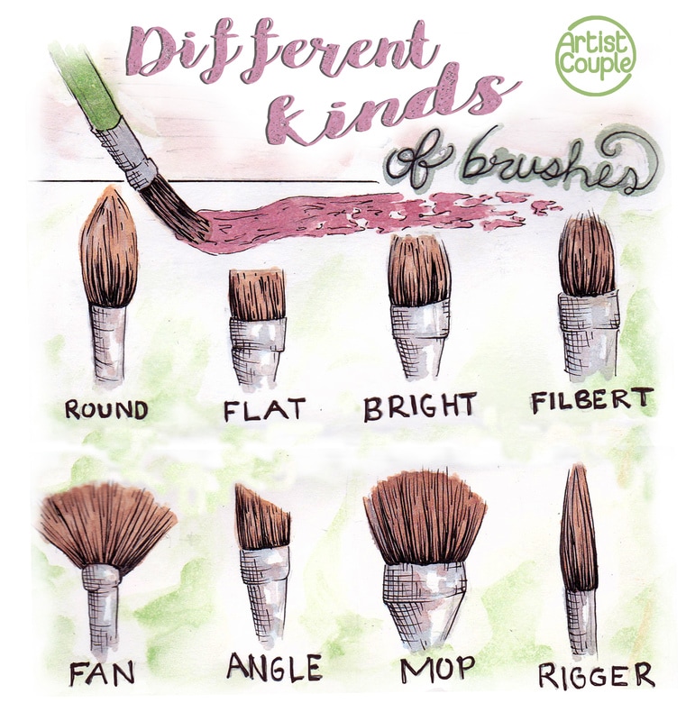 Understanding Brush Shape Names, Hair, and Applications